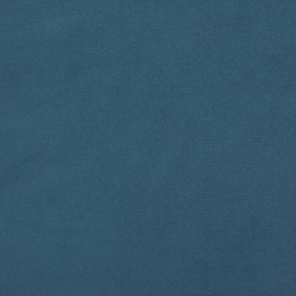 Kopfteil mit Ohren Dunkelblau 93x23x78/88 cm Samt